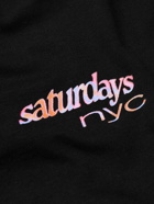 Saturdays NYC - Movement Standard Logo-Print Cotton-Jersey T-Shirt - Black