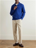 YMC - Sugden Cotton-Jersey Half-Zip Sweatshirt - Blue