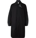 Sacai - Layered Wool-Blend and Denim Coat - Black
