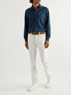 Loro Piana - Andre Cotton-Twill Shirt - Blue