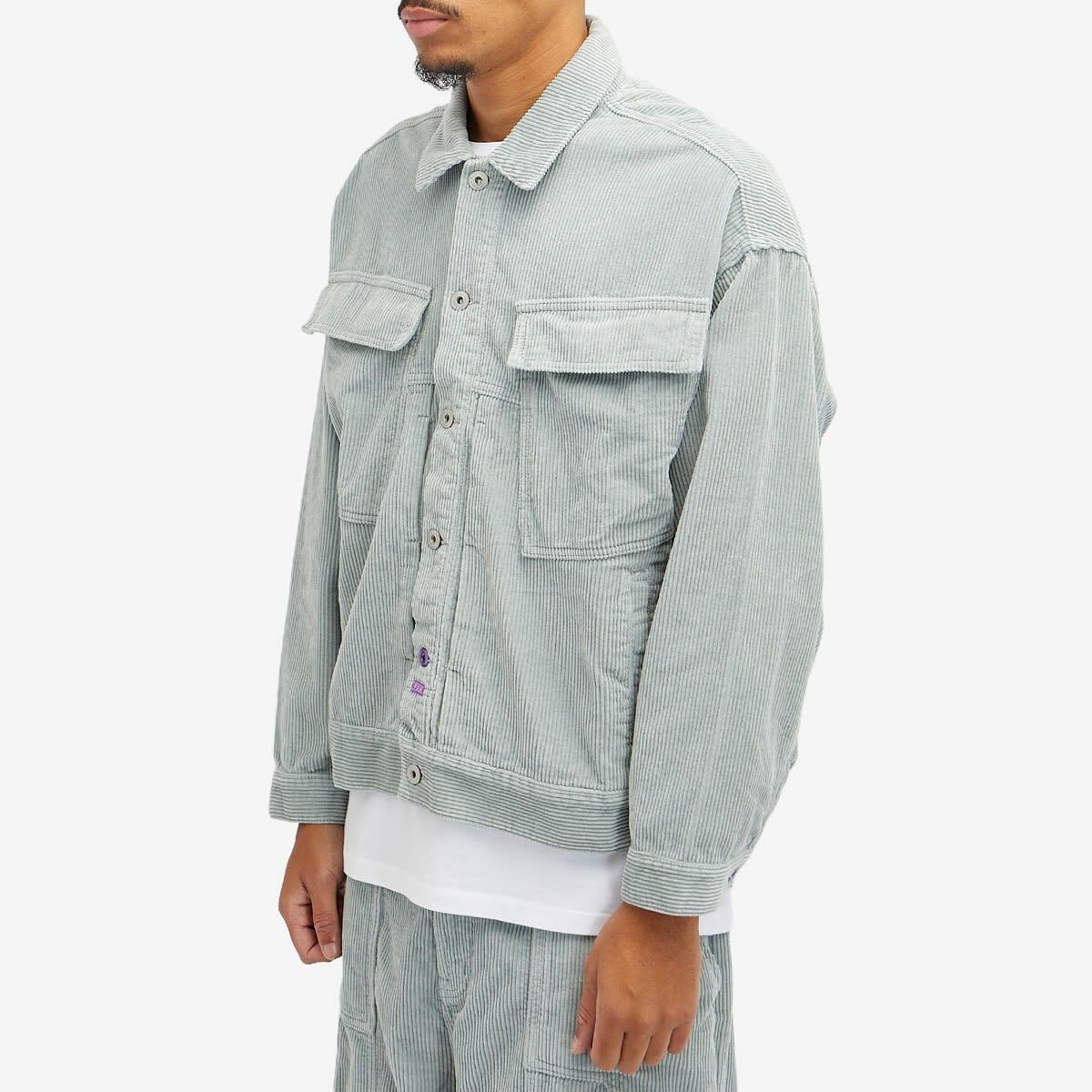 P.A.M. Men's EBB Corduroy Jacket in Sky Grey