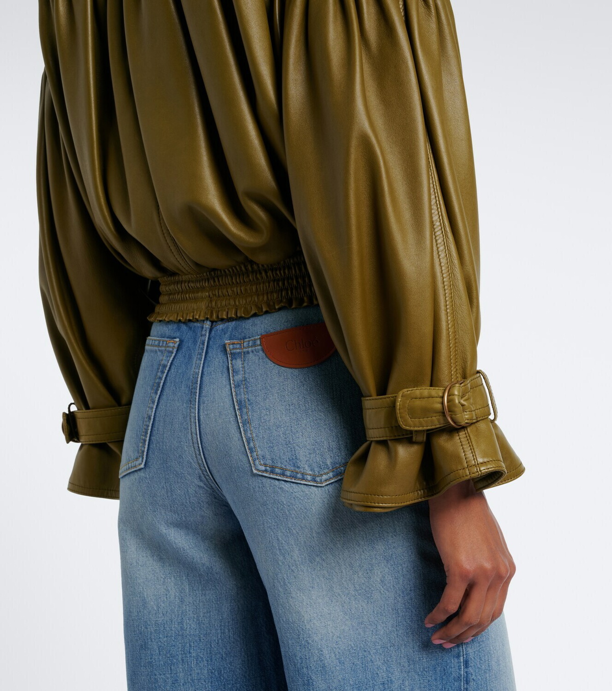 Chloé Cropped leather jacket