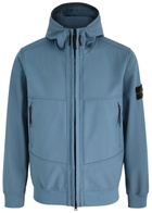 Stone Island Panelled Soft-shell Jacket Dark Blue