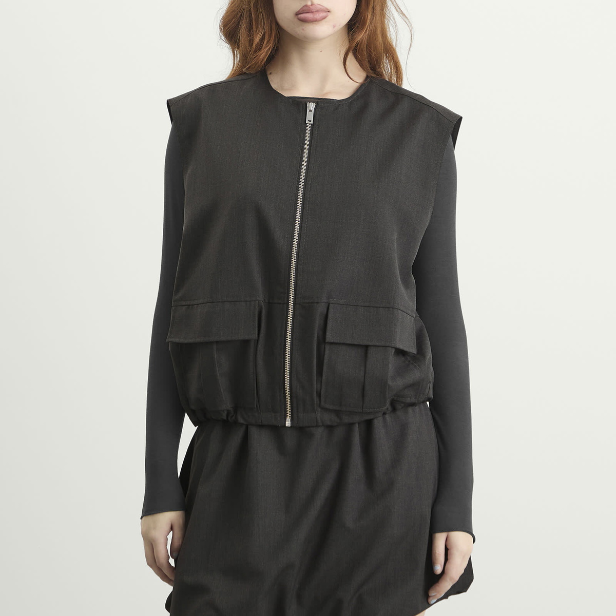Samsøe Samsøe Women's Sakelly Vest Top in Dark Grey Melange