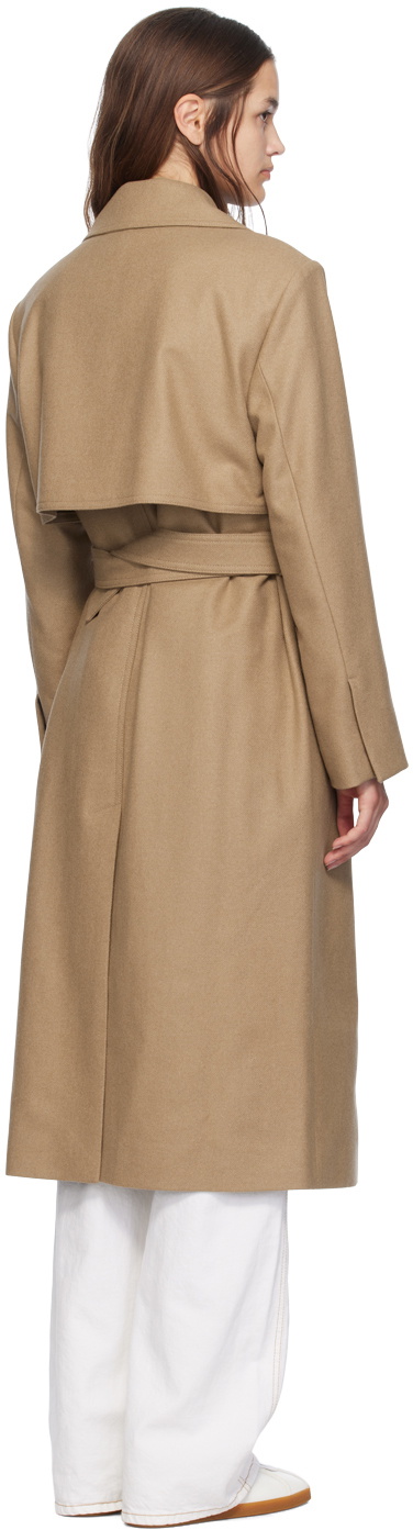 BOSS Beige Belted Coat