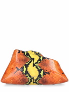 THE ATTICO - 8:30 Pm Snake Printed Leather Clutch