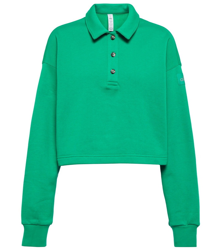 Photo: Alo Yoga Polo Henley fleece sweater