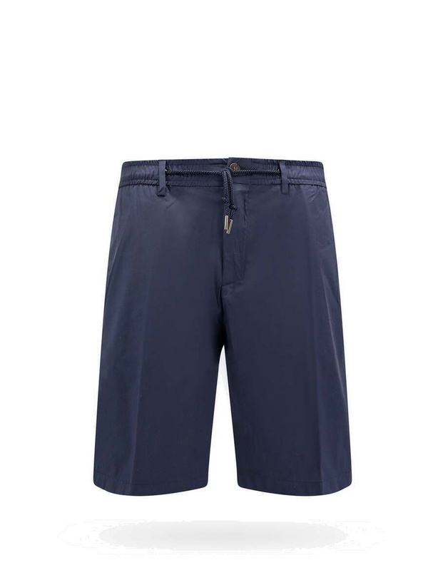 Photo: Nugnes 1920 Blue Bermuda Shorts Mens Bermuda Short