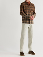 Altea - Ombre Checked Cotton Shirt - Orange