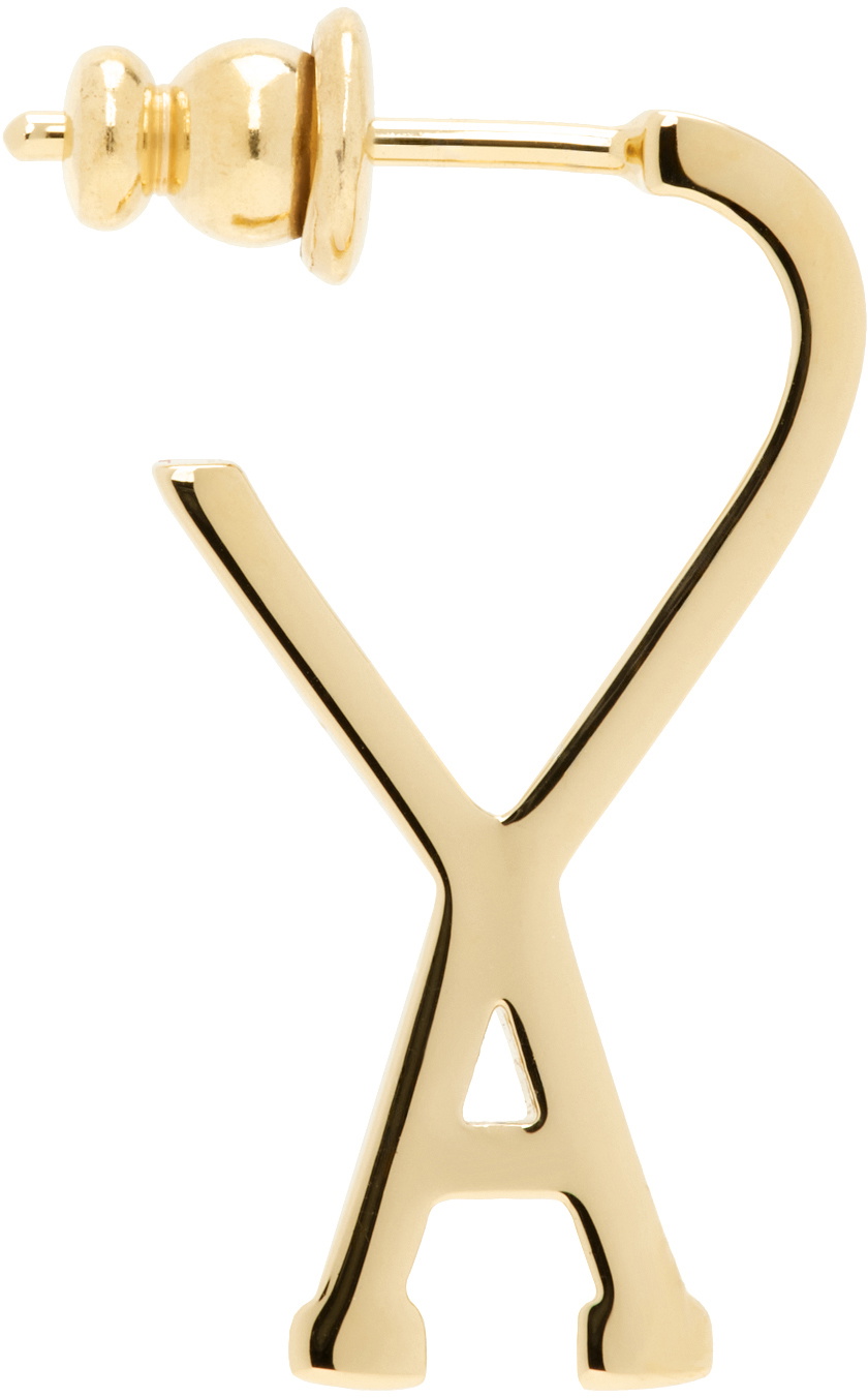 AMI Paris Gold Ami de Coeur Single Earring