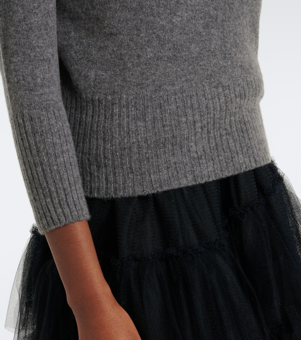 Simone Rocha Embellished cashmere turtleneck sweater