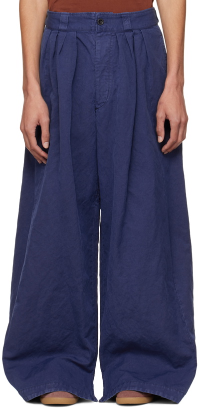 Photo: Maison Margiela Blue Oversized Trousers