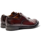 Officine Creative - Anatomia Cap-Toe Polished-Leather Derby Shoes - Men - Burgundy