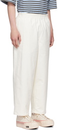 Camiel Fortgens Off-White Cotton Trousers