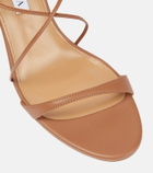 Aquazzura Bellissima 85 leather wedge sandals