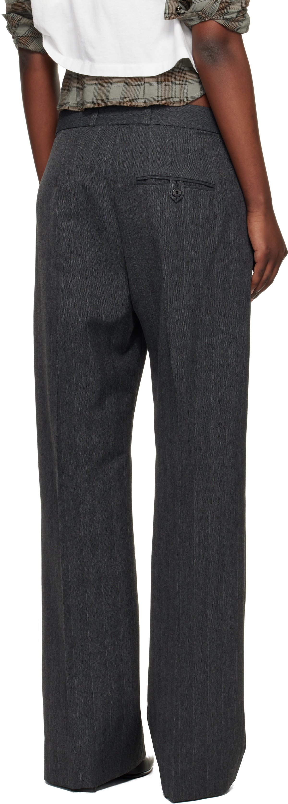 OUR LEGACY Gray Universe Trousers