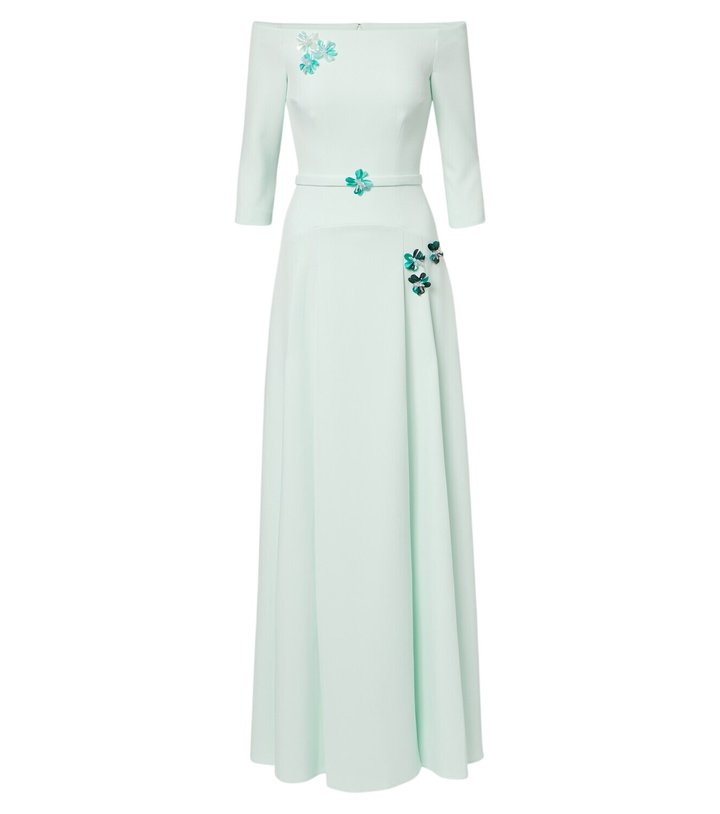 Photo: Safiyaa Amadora off-shoulder crêpe gown