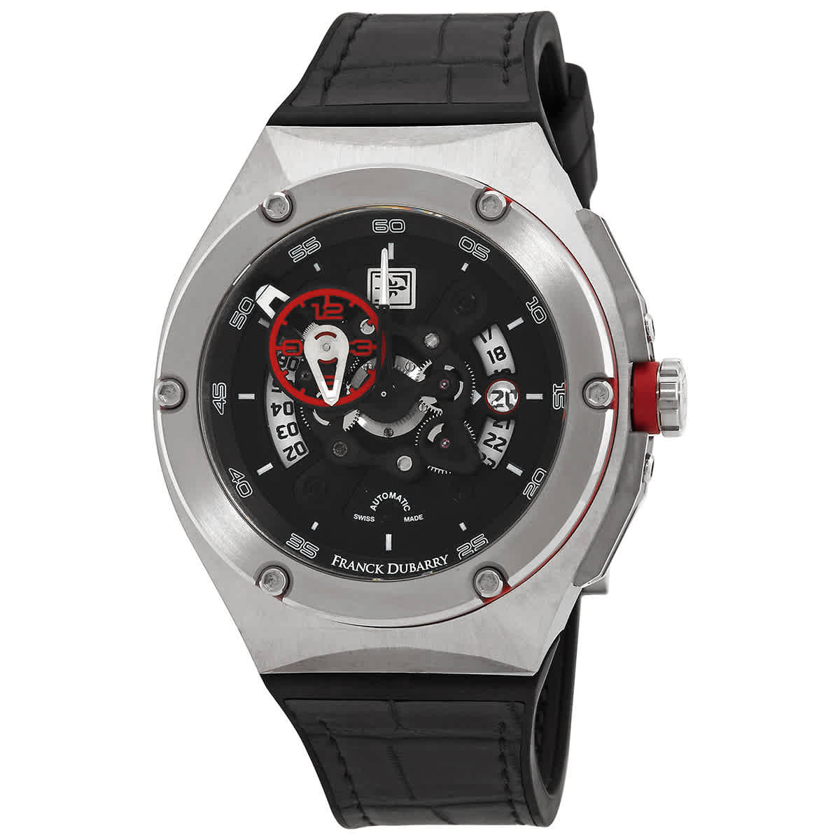 Franck Dubarry Crazy Wheel Automatic Black Dial Mens Watch CW-04-01