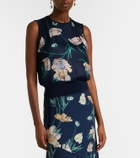 Erdem Floral wool sweater vest