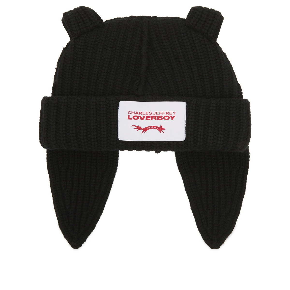 CHARLES JEFFREY LOVERBOY ビーニー 耳なし ブラック CHUNKY EARS BEANIE in BLACK – Charles Jeffrey Loverboy
