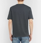Loewe - Appliquéd Cotton, Linen and Ramie-Blend T-Shirt - Men - Black
