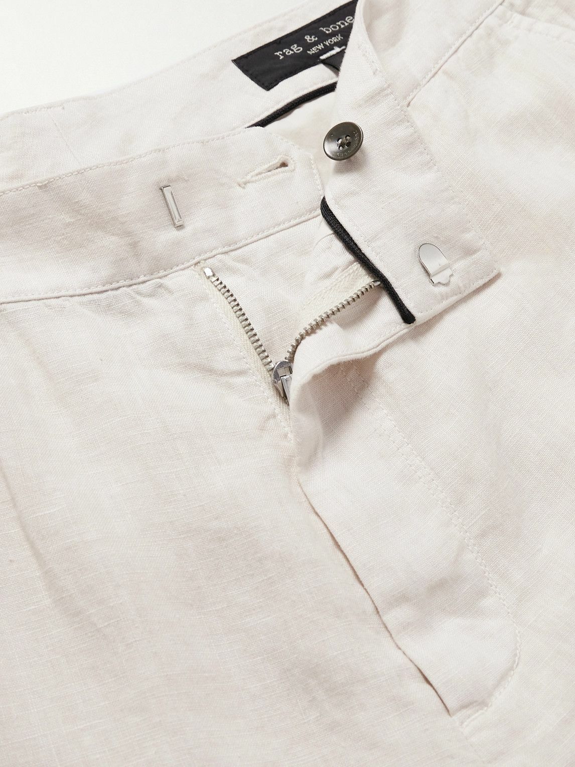 Rag & Bone - Straight-Leg Linen Trousers - Neutrals