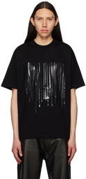 VTMNTS Black Dripping Barcode T-Shirt