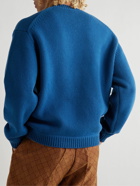 KENZO - Intarsia Wool-Blend Sweater - Blue