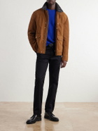 Mr P. - Leather-Trimmed Suede Jacket - Yellow
