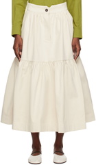 Cawley Off-White Patience Midi Skirt