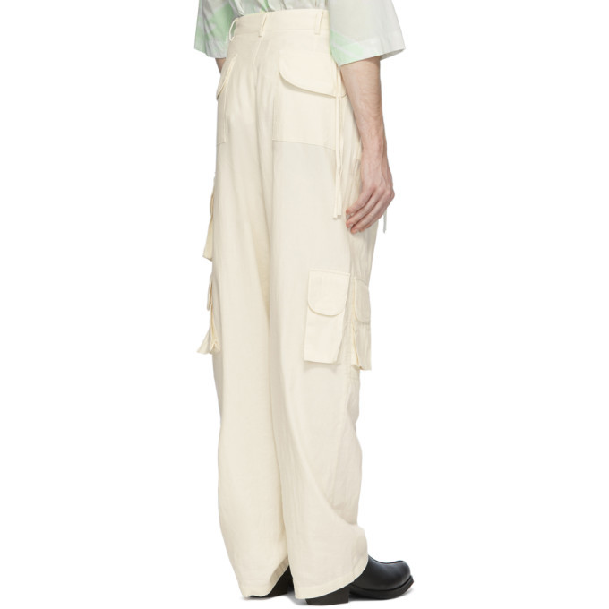 St-Henri Off-White Burning Desert Cargo Pants