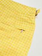 Orlebar Brown - Setter Slim-Fit Mid-Length Printed Recycled Swim Shorts - Yellow