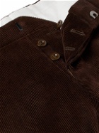 Anderson & Sheppard - Slim-Fit Cotton-Corduroy Trousers - Brown