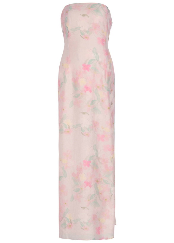 Photo: Bernadette Elora Floral-print Woven Maxi Dress Pink