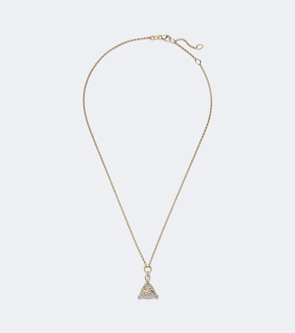 FoundRae Resilience Blossoms 18kt gold pendant necklace with diamonds