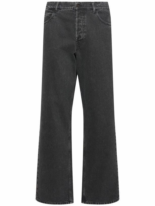 Photo: THE ROW Ross Flared Cotton Jeans