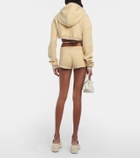 Didu Cropped fleece hoodie