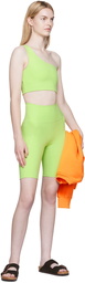 Girlfriend Collective Green High-Rise Bike Shorts