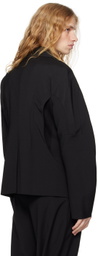 CMMAWEAR Black Darted Double Blazer