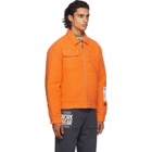 Heron Preston Orange Quilted Jacket