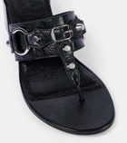 Balenciaga City 50 studded leather thong sandals