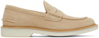 Brunello Cucinelli Beige Suede Wander Loafers