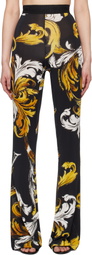 Versace Jeans Couture Black Flared Leggings