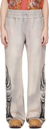 Who Decides War Taupe Winged Sweatpants