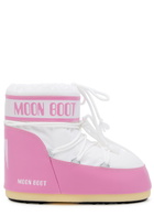 Moon Boot Icon Padded Nylon Snow Boots Pink And White 3638 (IT36 38 / UK3