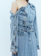 Rokh Asymmetric Neck Denim Jacket