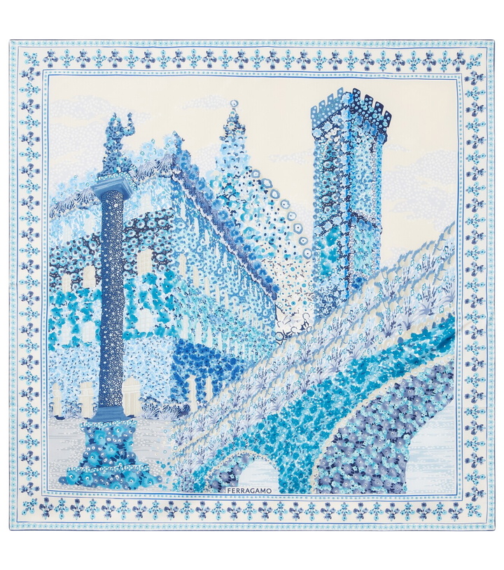 Photo: Ferragamo Printed silk scarf