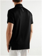 RLX Ralph Lauren - Logo-Print Stretch Recycled-Shell Golf Polo Shirt - Black