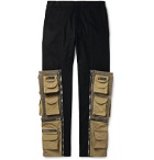 Palm Angels - Panelled Cotton-Twill Cargo Trousers - Black