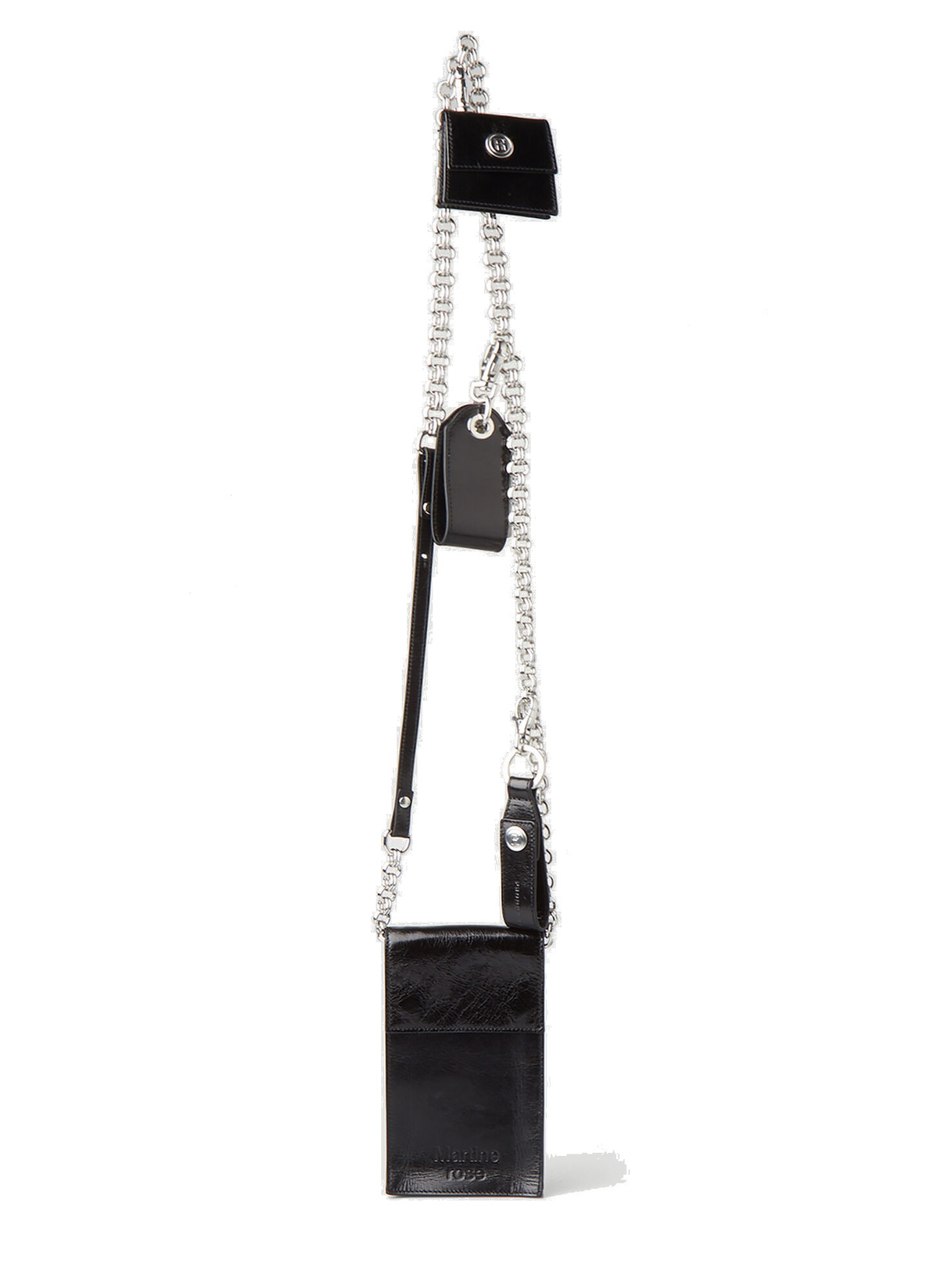 小物 MARTINE ROSE Wallet Chain Utility Chain Crossbody Wallet in Black Martine Rose
